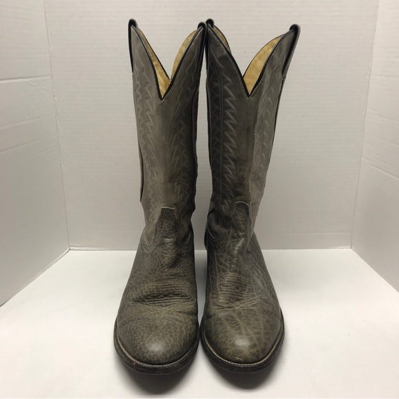 Wrangler Cowboy Western Brown Leather Oil Resistant Boots Men’s Size 10.5D USA - Picture 5 of 16